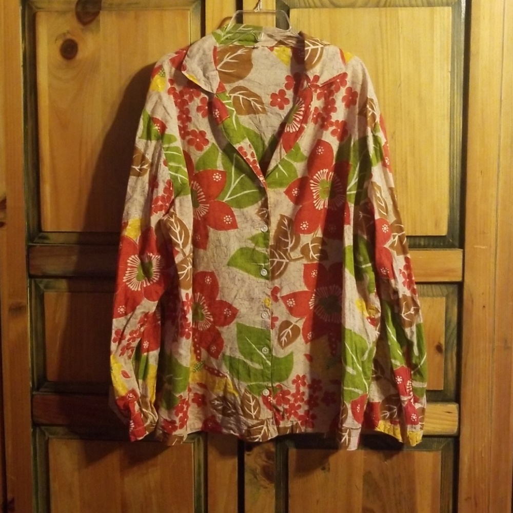 Hawaiin Print Pajama Set